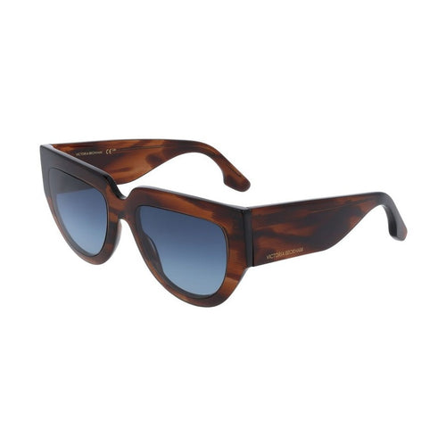Victoria Beckham Brown Acetate Sunglasses
