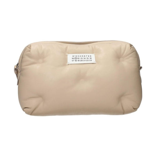 Maison Margiela Beige Leather Clutch Bag