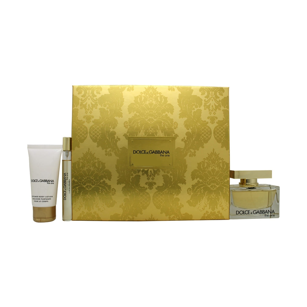 Dolce & Gabbana The One Presentset 75ml EDP + 10ml EDP + 50ml Body Lotion