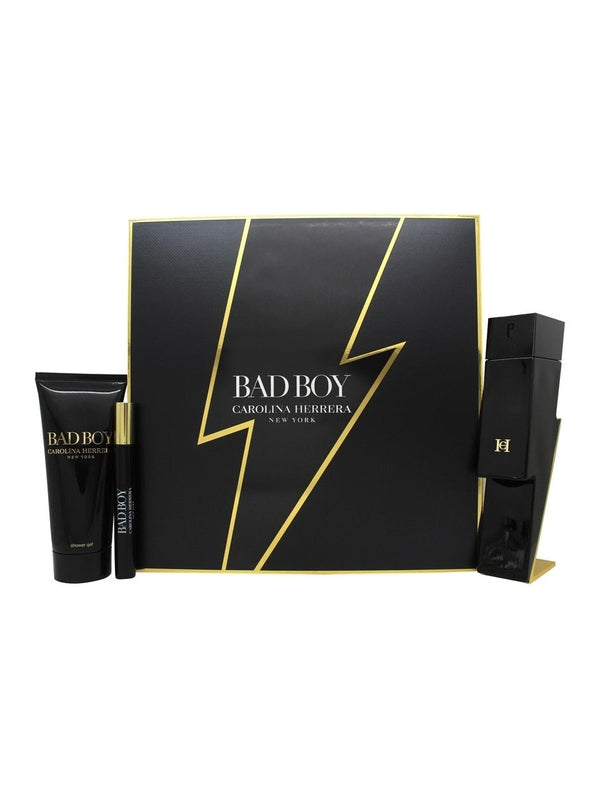 Carolina Herrera Bad Boy Presentset 100ml EDT + 100ml Shower Gel + 10ml EDT