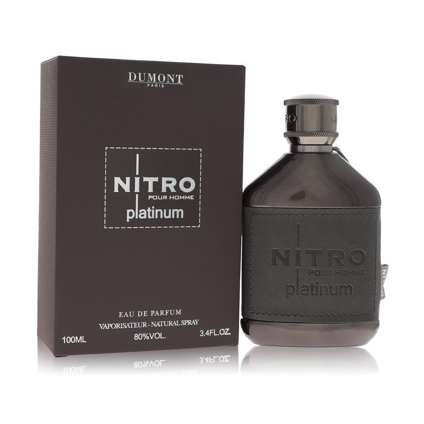 Dumont Nitro Platinum by Dumont Paris Eau De Parfum Spray 3.4 oz for Men