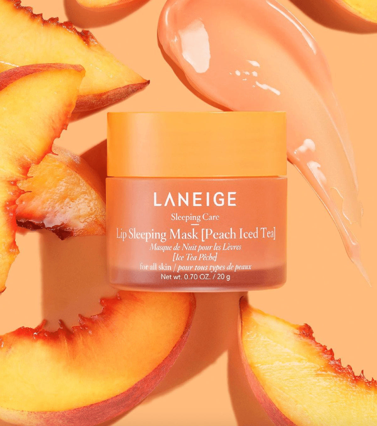 Laneige-Lip-Sleeping-Mask-Ex-20Ml-Peach-Iced-Tea โ beauty & skincare essential for daily radiance