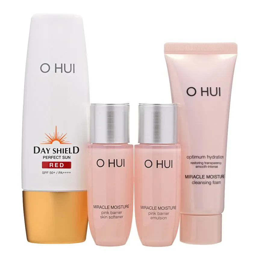 O HUI Day Shield Perfect Sun Red Special Set - All Day Pretty Skincare SET O Hui