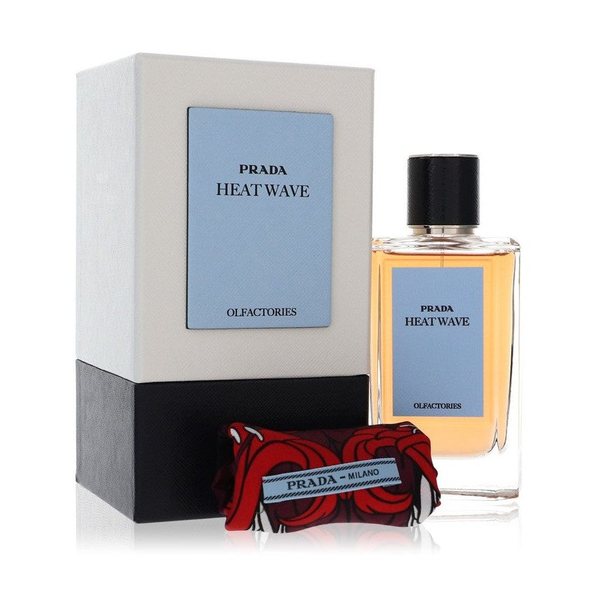 Prada Olfactories Heat Wave by Prada Eau De Parfum Spray with Gift Pouch (Unisex) 3.4 oz 3.4 oz Eau de Parfum Spray + Gift Pouch for Men