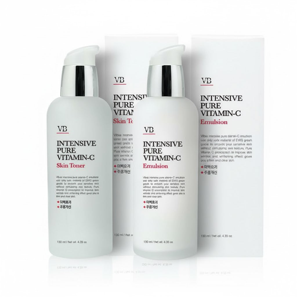 VIBAS Intensive Pure Vitamin C Skin Toner 140ml + Emulsion Set 140ml