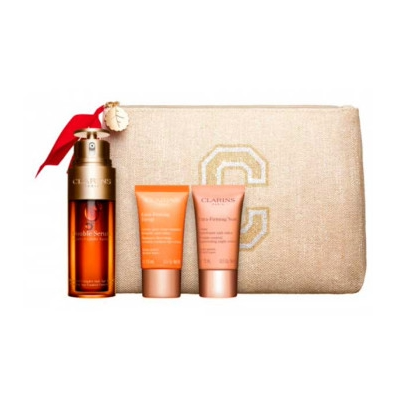 Clarins Double Serum Gift Set 50ml Double Serum + 15ml Extra Firming Energy + 15ml Extra Firming Nuit + 0.9ml Double Serum Eye