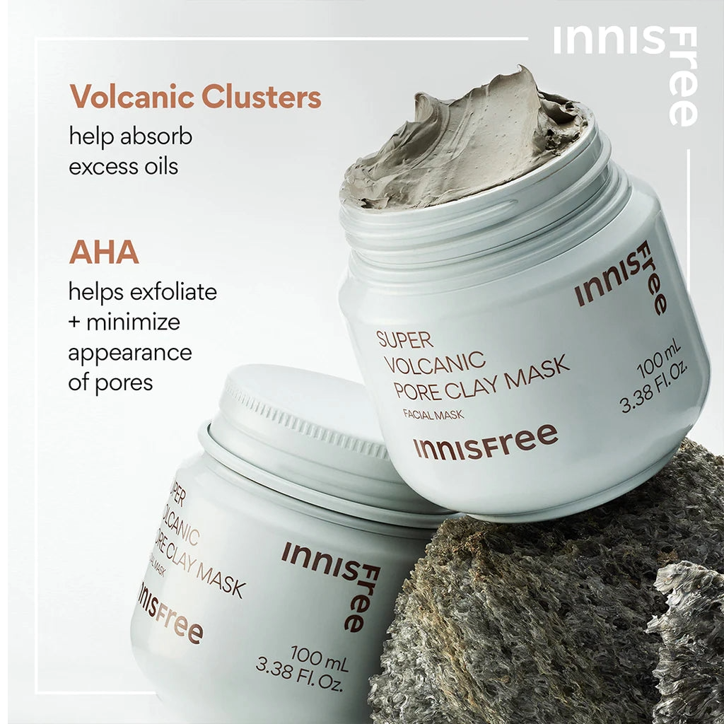 Innisfree-Super-Volcanic-Pore-Clay-Mask-100Ml-Pore-Clearing-Solution โ beauty & skincare essential for daily radiance