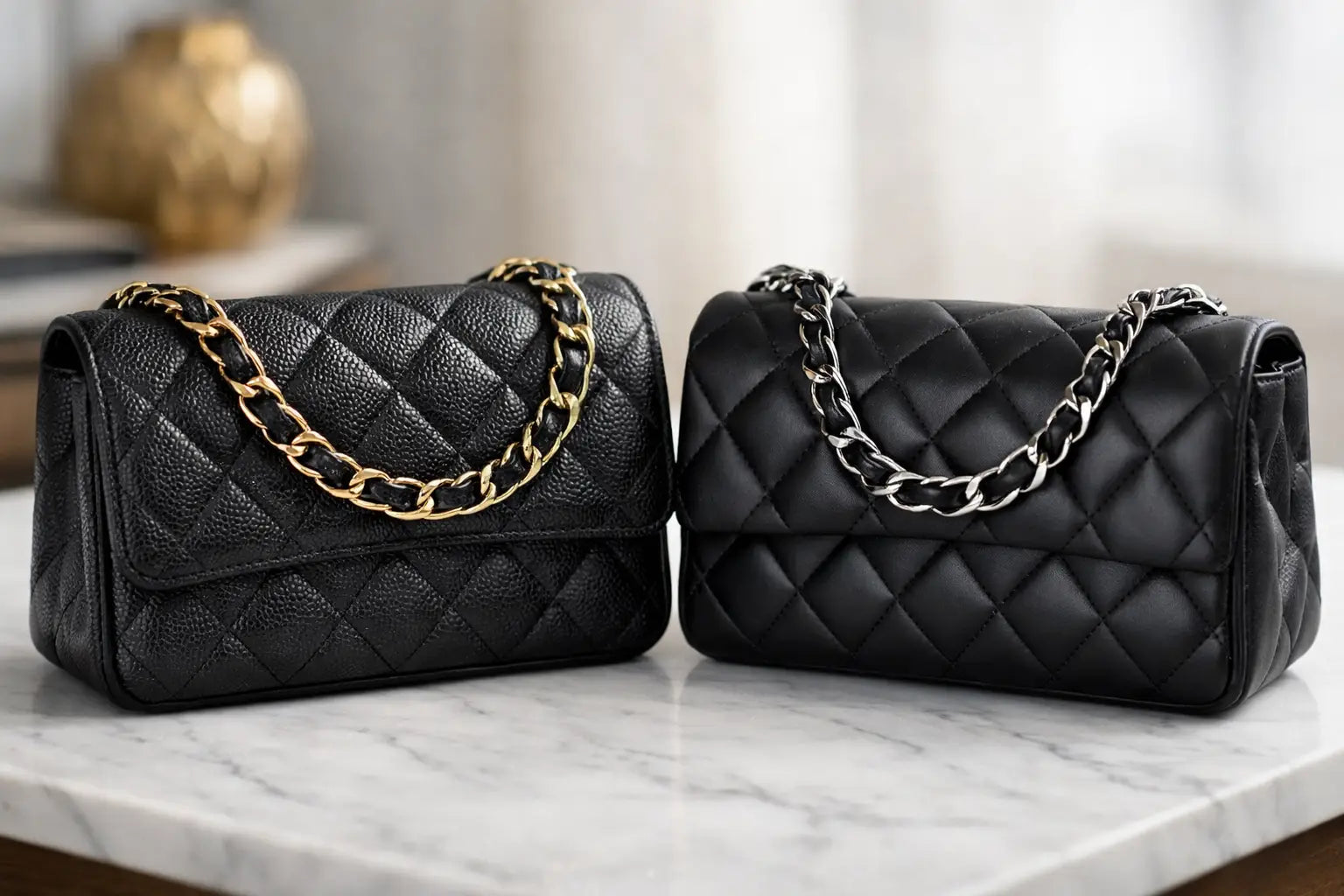 Caviar Leather Versus Lambskin Bags Compared