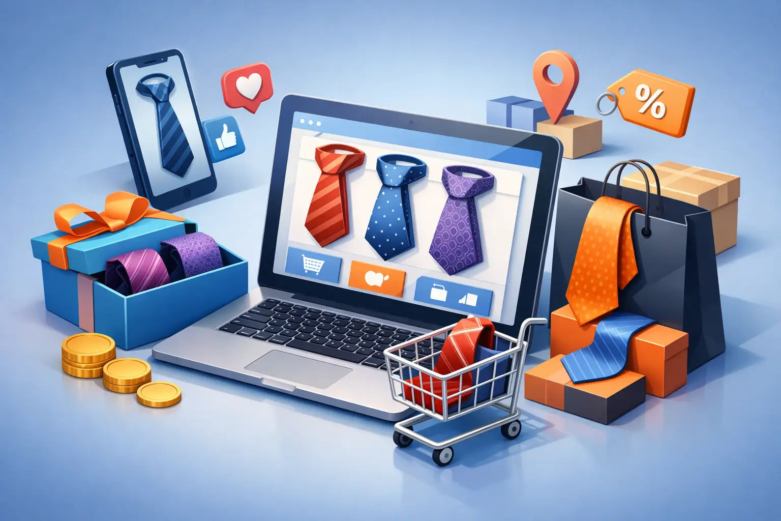 How to Shop Discounted Designer Ties Online