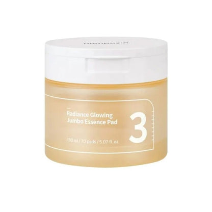 numbuzin No.3 Radiance Glowing Jumbo Essence Pad 70P
