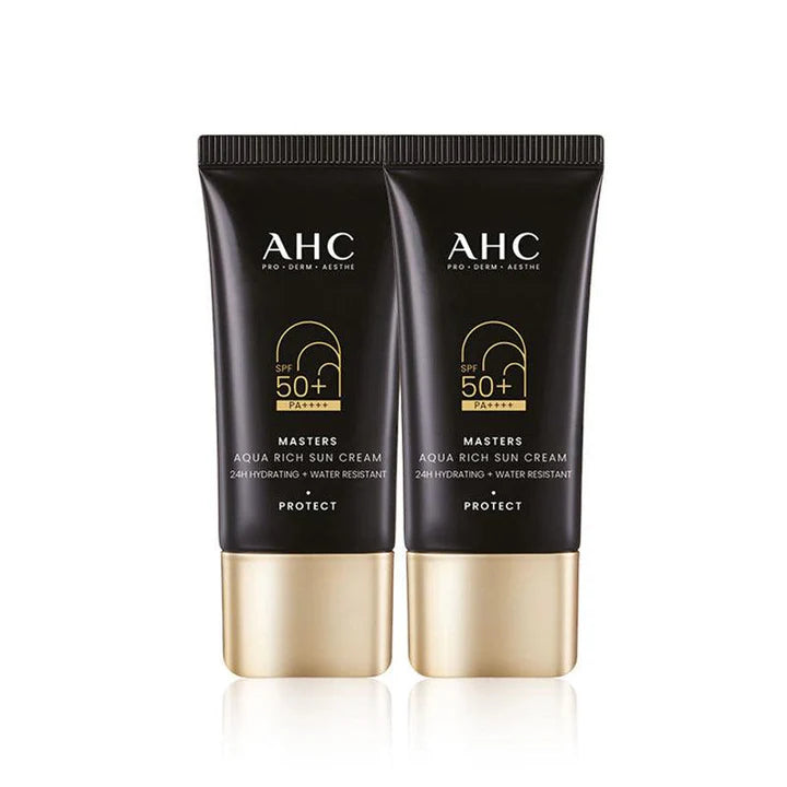 AHC Masters Aqua Rich Sun Cream (SPF50+/PA++++) 30ml+30ml Double Set