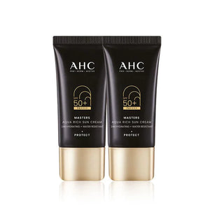 AHC Masters Aqua Rich Sun Cream (SPF50+/PA++++) 30ml+30ml Double Set