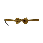 Dolce & Gabbana Yellow Mustard 100% Silk Butterfly Papillon Men Bow Tie