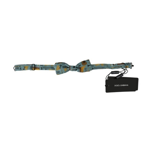 Dolce & Gabbana Mint Green Jazz Club Adjustable Neck Papillon Bow Tie