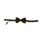 Dolce & Gabbana Brown Polka Dots Silk Adjustable Neck Papillon Men Bow Tie