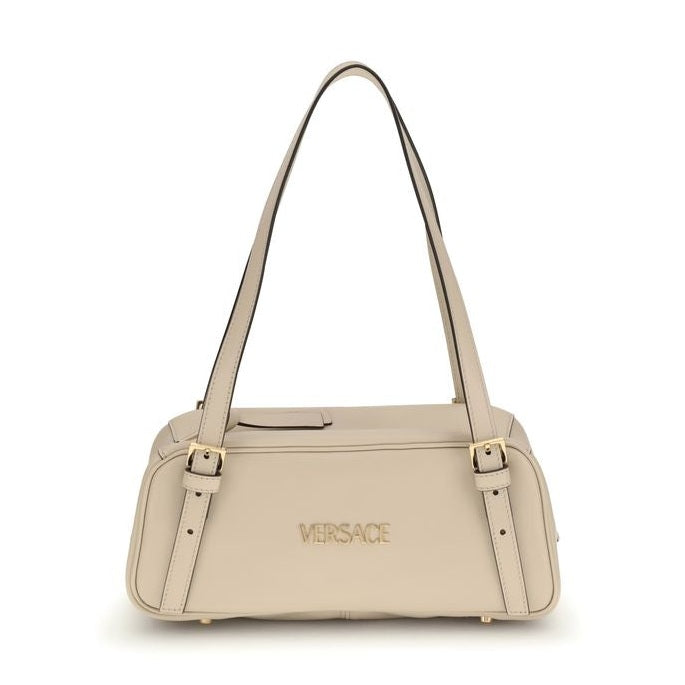 Versace Beige Lamb Ovis Aries Aries Shoulder Bag