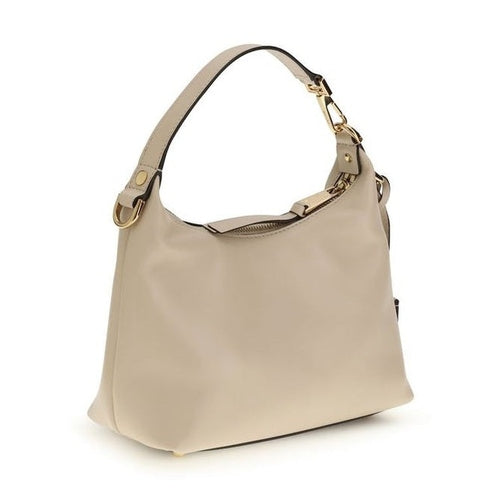 Versace Beige Calf Leather Bos Taurus Handbag