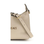 Versace Beige Calf Leather Bos Taurus Handbag