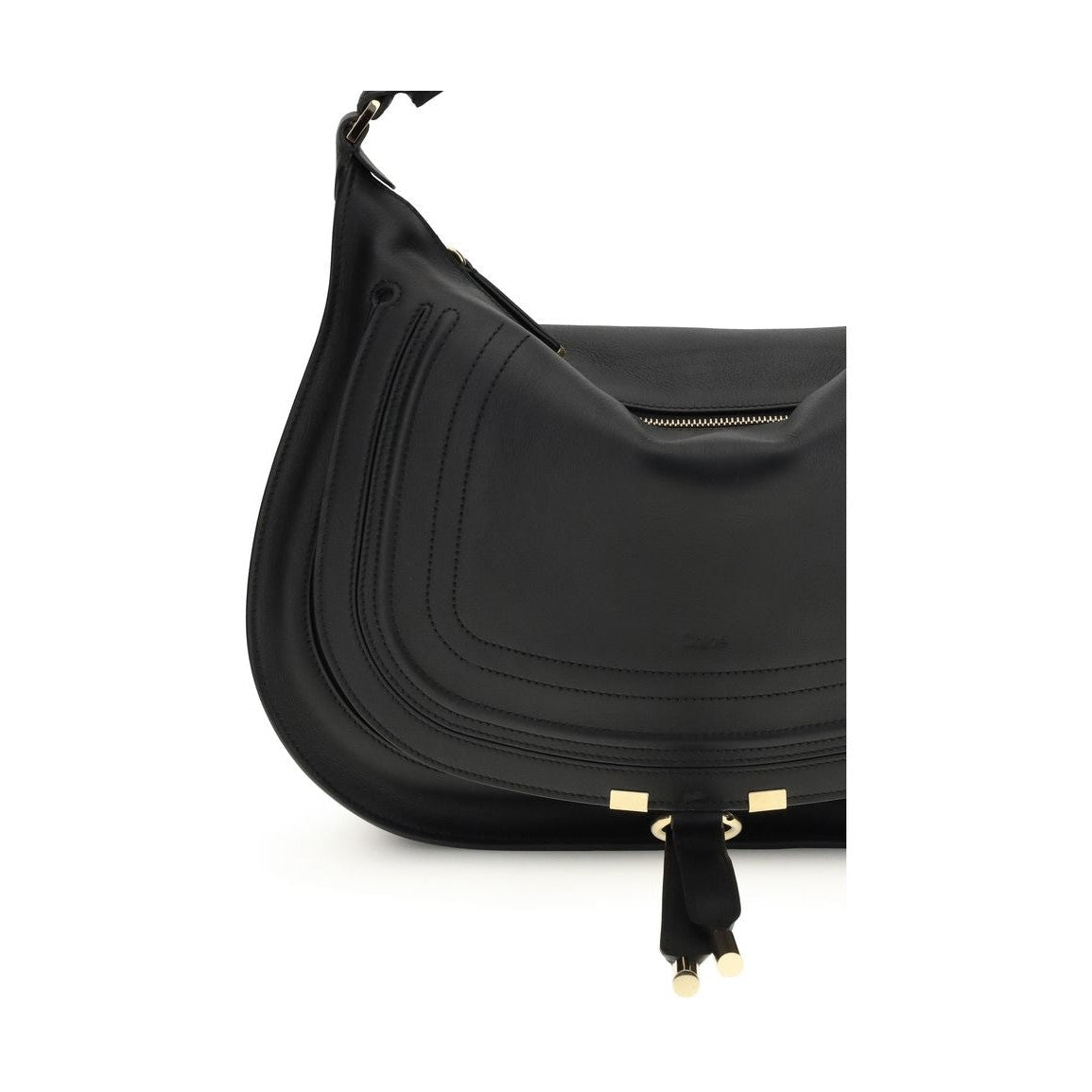 Chloé Black Calf Leather Bos Taurus Shoulder Bag