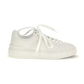 Balmain White Calf Leather Bos Taurus Low Top Sneakers