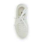 Balmain White Calf Leather Bos Taurus Low Top Sneakers
