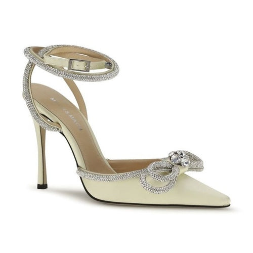 MACH & MACH Bicolor Silk High Heel Pumps