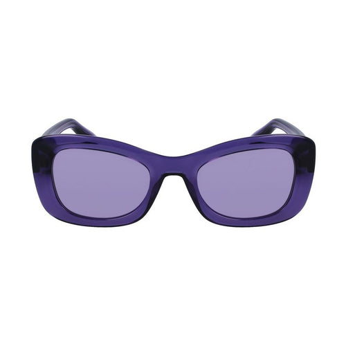 Victoria Beckham Gray Acetate Sunglasses