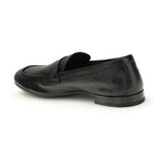 Prada Black Goatskin Slip-On Loafers