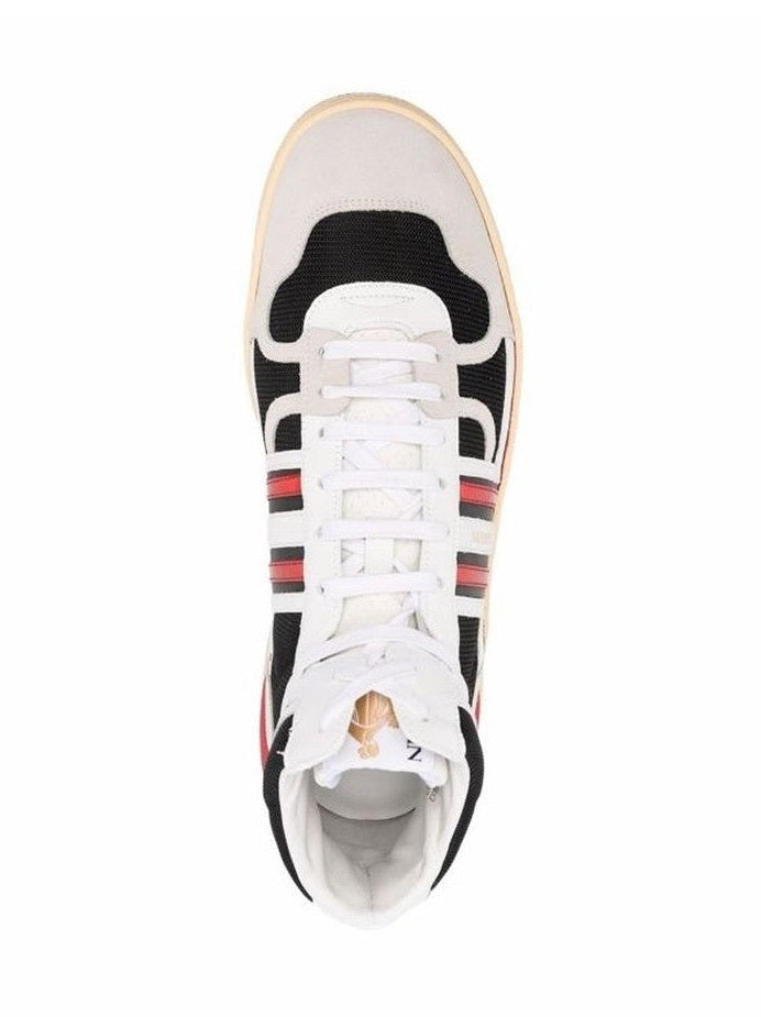 Lanvin Black Calfskin High Top Sneakers