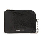 Alexander McQueen Black Calfskin Clutch Bag