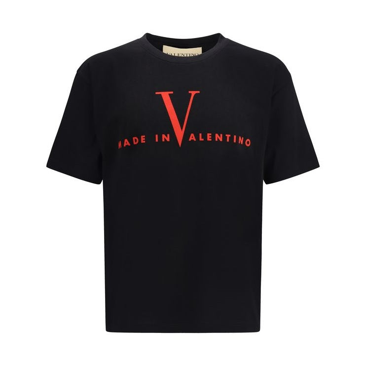 Valentino Black Cotton T-Shirt
