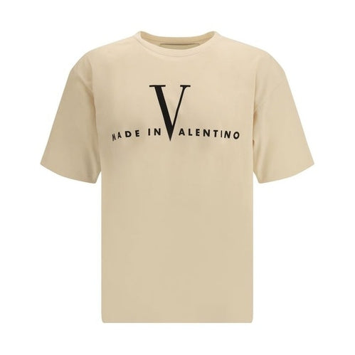 Valentino Beige Cotton T-Shirt