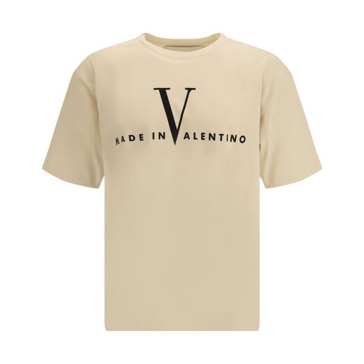 Valentino Beige Cotton T-Shirt