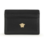 Versace Black Calf Leather Bos Taurus Wallet