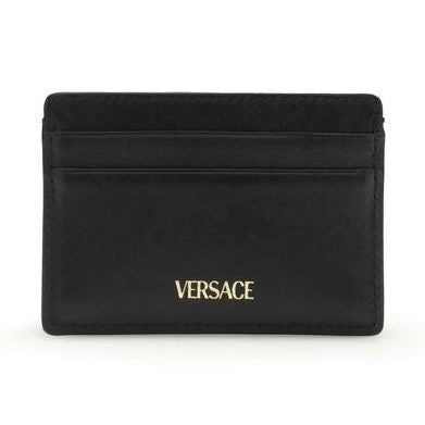 Versace Black Calf Leather Bos Taurus Wallet