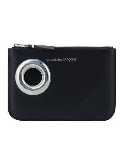 Comme Des Garçons Black Calf Leather Bos Taurus Wallet
