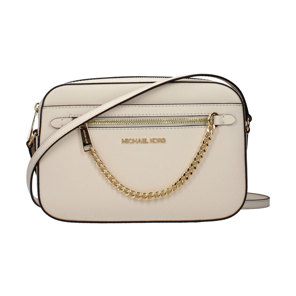 Michael Kors Beige Leather Crossbody Bag