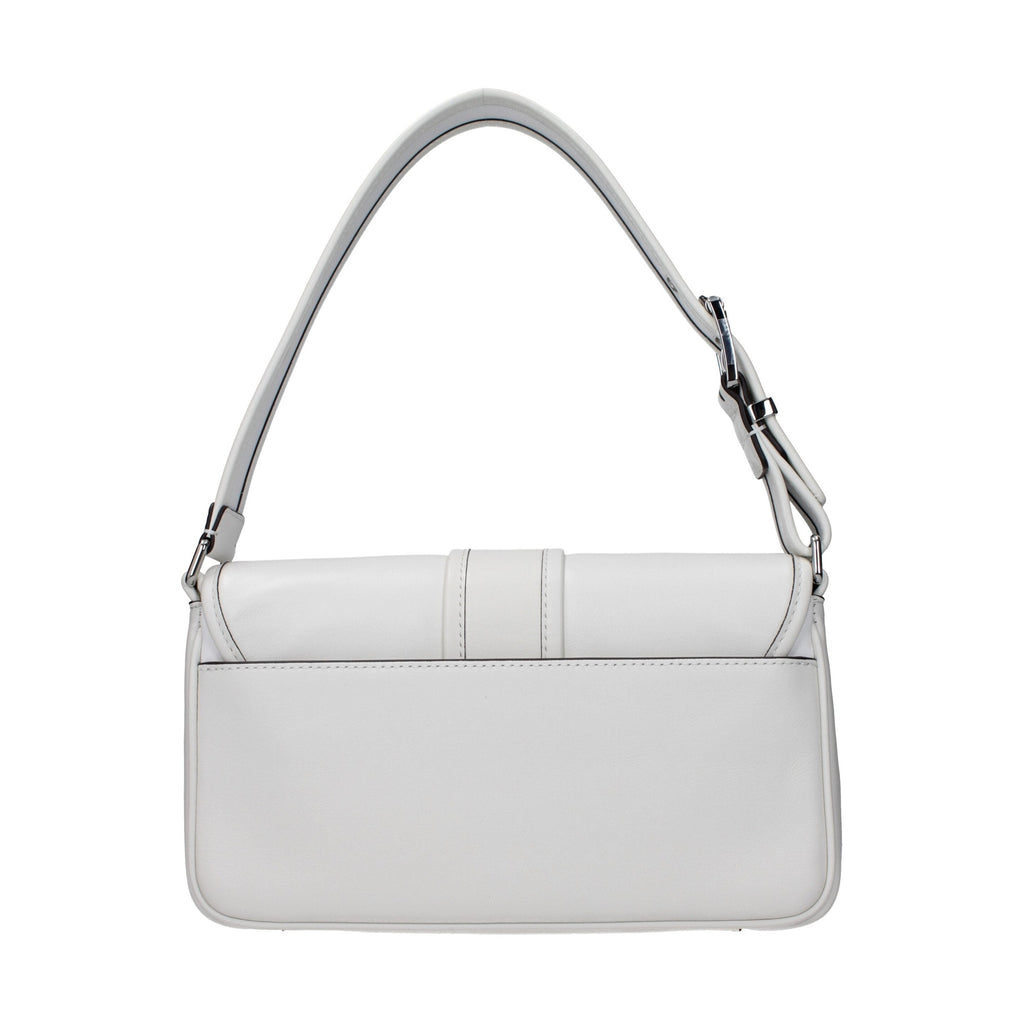 Michael Kors White Leather Shoulder Bag