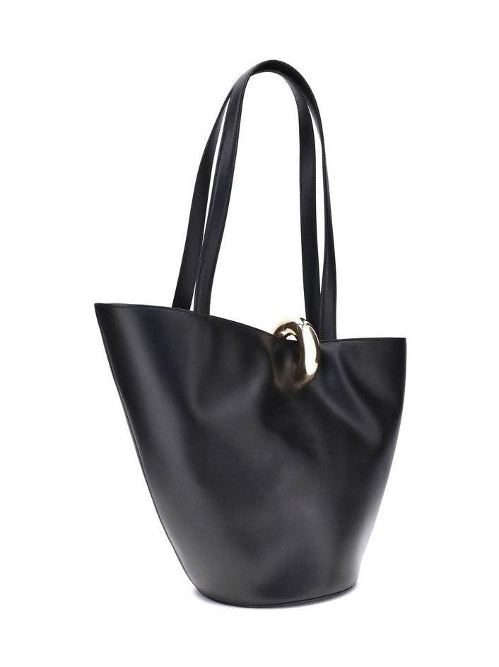 Jacquemus Black Calf Leather Bos Taurus Shoulder Bag