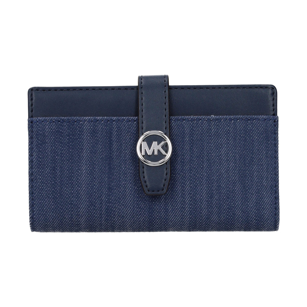 Michael Kors Blue Fabric Wallet