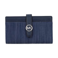Michael Kors Blue Fabric Wallet