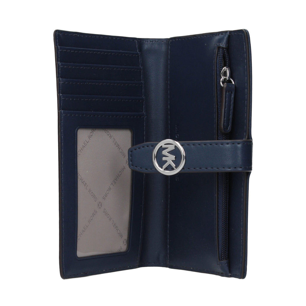 Michael Kors Blue Fabric Wallet