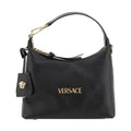 Versace Black Calf Leather Bos Taurus Handbag