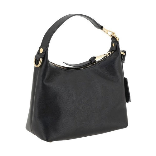 Versace Black Calf Leather Bos Taurus Handbag