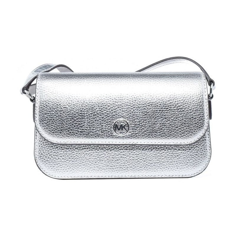 Michael Kors Gray Leather Shoulder Bag