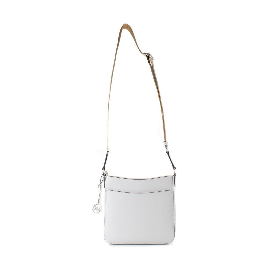 Michael Kors White Canvas Shoulder Bag