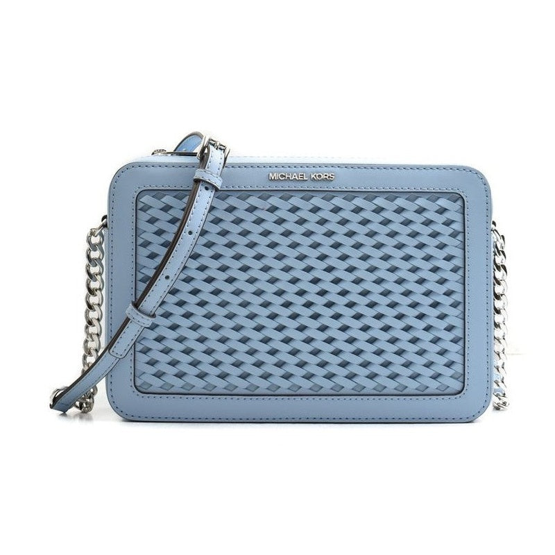 Michael Kors Blue Leather Crossbody Bag