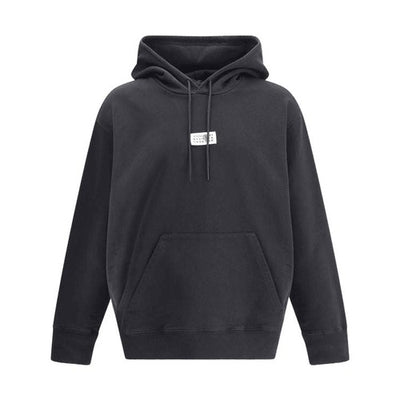MM6 Black Cotton Sweatshirt