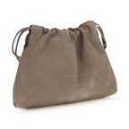 Brunello Cucinelli Beige Calf Leather Bos Taurus Clutch Bag