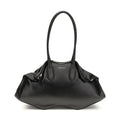 Alexander McQueen Black Calf Leather Bos Taurus Shoulder Bag